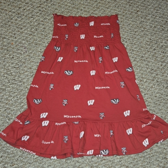 College Classics Dresses & Skirts - E5 College Classics Wisconsin Badgers Red Sundress Women's Size Small
